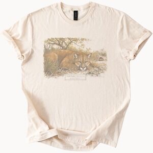 Golden Eyes Cat Boho Tee Nature Inspired